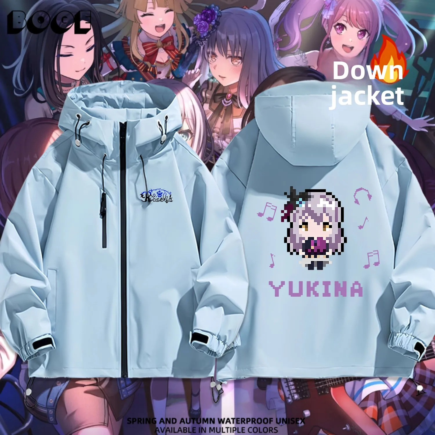 Bang Dr Anime Roselia Hooded down Jaet Outdoor Casual Sle Waterproof Polyester Fiber Thiened Autumn Winter Coat
Bang Dr Anime Roselia Hooded down Jaet Outdoor Casual Sle Waterproof Polyester Fiber Thiened Autumn Winter Coat