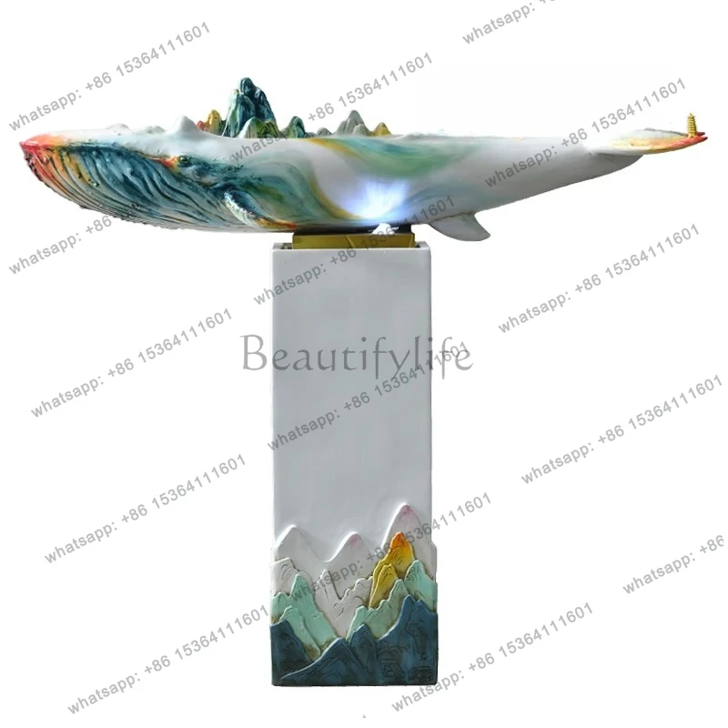 Modern floor-to-ceiling running water decoration resin handicraft fish ornament living room artesian fountain ornament
Modern floor-to-ceiling running water decoration resin handicraft fish ornament living room artesian fountain ornament