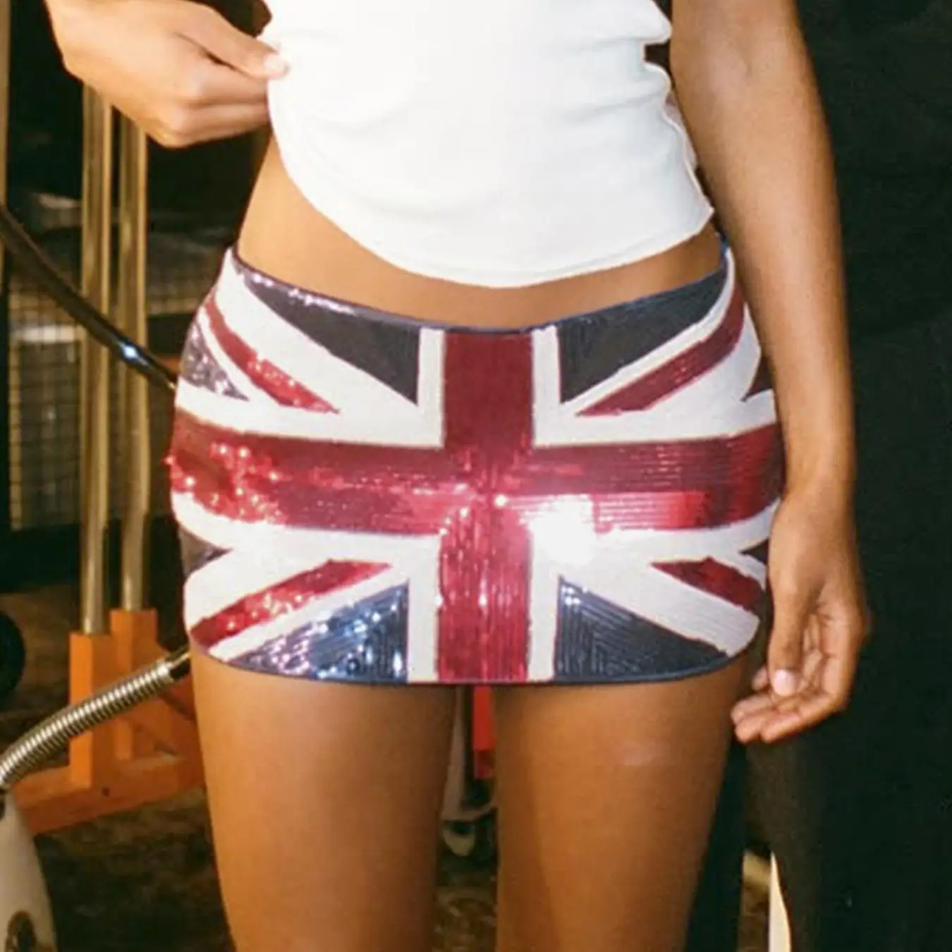 Cool National Flag Print Sequin Wrap around Skirt Slimming Street Style Short Skirts Women's Fashion Spring Summer 2024
Cool National Flag Print Sequin Wrap around Skirt Slimming Street Style Short Skirts Women's Fashion Spring Summer 2024