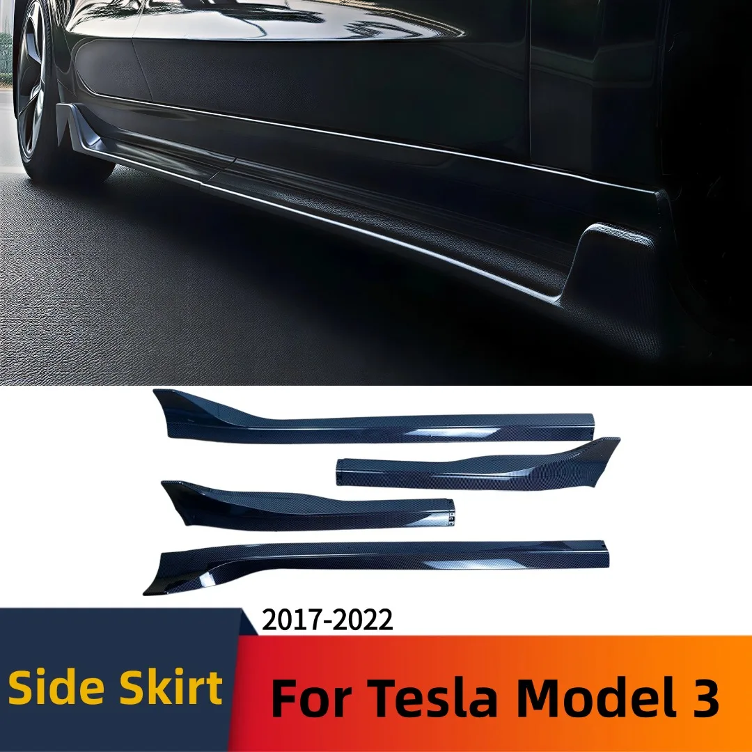 4PCS Side Skirt Splitters Diffuser Bumper Spoiler For Tesla Model 3 2017-2022 Body Kit Tuning Car Styling Accessories Extension
4PCS Side Skirt Splitters Diffuser Bumper Spoiler For Tesla Model 3 2017-2022 Body Kit Tuning Car Styling Accessories Extension