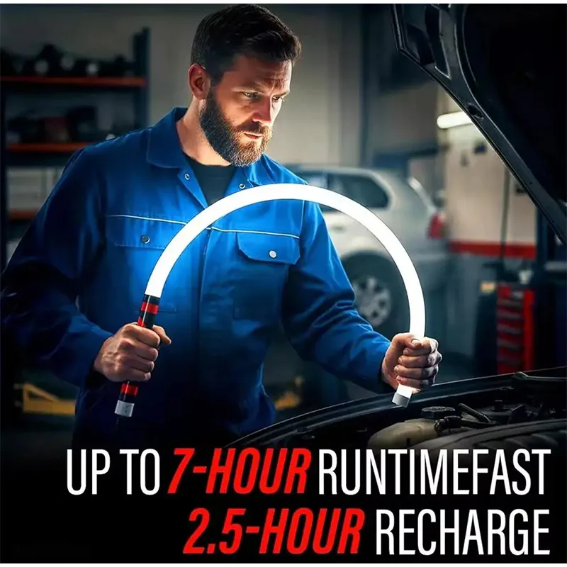 Flexible 27-inch LED Hose Lamp Rechargeable Waterproof Work Maintenance Lamp Outdoor Flashlight Stick With Three Brightness
Flexible 27-inch LED Hose Lamp Rechargeable Waterproof Work Maintenance Lamp Outdoor Flashlight Stick With Three Brightness