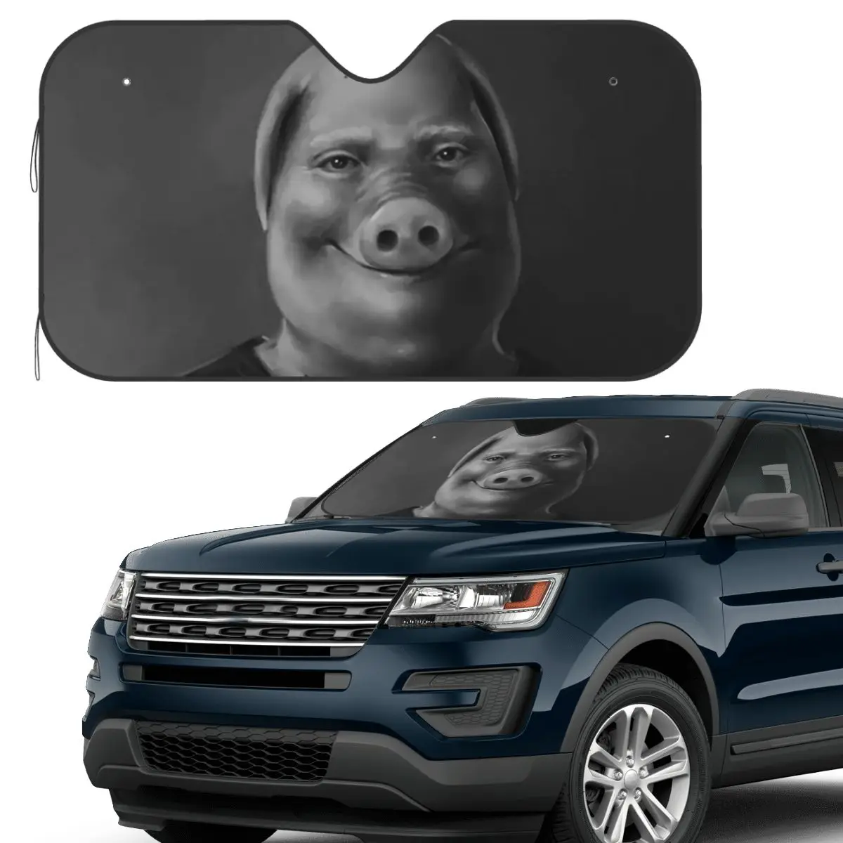 John Pork Sunshade Windscreen Car Front Windshield Window Sun Visor Accessories Covers 
John Pork Sunshade Windscreen Car Front Windshield Window Sun Visor Accessories Covers