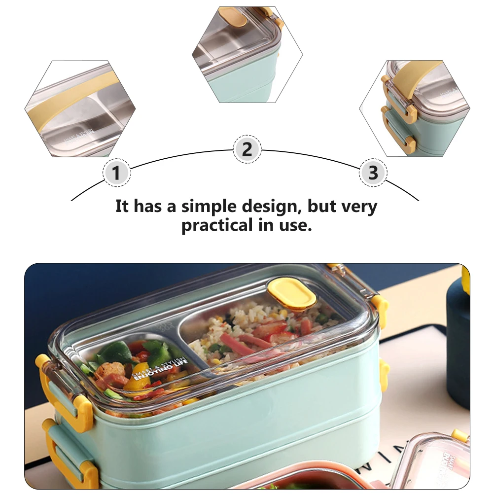 Thermal Lunch Box Food Container High Capacity Stainless Divided Grid Leak Proof Student Office Use
Thermal Lunch Box Food Container High Capacity Stainless Divided Grid Leak Proof Student Office Use