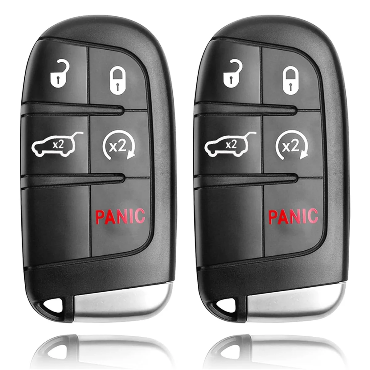 Key Fob, Keyless Entry Remote Control for Jeep Grand Cherokee 2014-2022, M3N-40821302 68143505, 433MHz 2PCS
Key Fob, Keyless Entry Remote Control for Jeep Grand Cherokee 2014-2022, M3N-40821302 68143505, 433MHz 2PCS