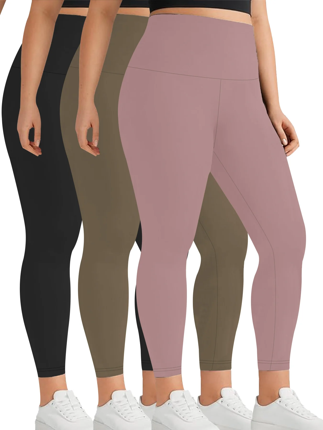 3 pack Plus Size Women's Super Soft Leggings High Waisted Tummy Control Workout Yoga Running Athletic Push Up Gym Leggings
3 pack Plus Size Women's Super Soft Leggings High Waisted Tummy Control Workout Yoga Running Athletic Push Up Gym Leggings