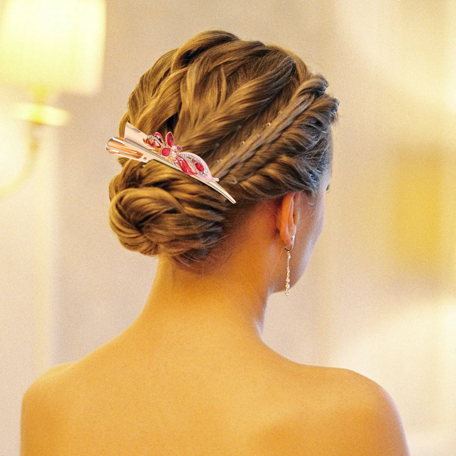 Crystal Rhinestone Duckbilled Hair Clip Vintage Metal Decorative Clip for Women Girls Wedding Party Festival Everyday Use
Crystal Rhinestone Duckbilled Hair Clip Vintage Metal Decorative Clip for Women Girls Wedding Party Festival Everyday Use