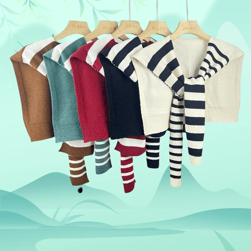 Women's Scarf Latest Design Knitted Striped Intersect Shawl High-Grade Summer Office Air Conditioned Room Scarf
Women's Scarf Latest Design Knitted Striped Intersect Shawl High-Grade Summer Office Air Conditioned Room Scarf