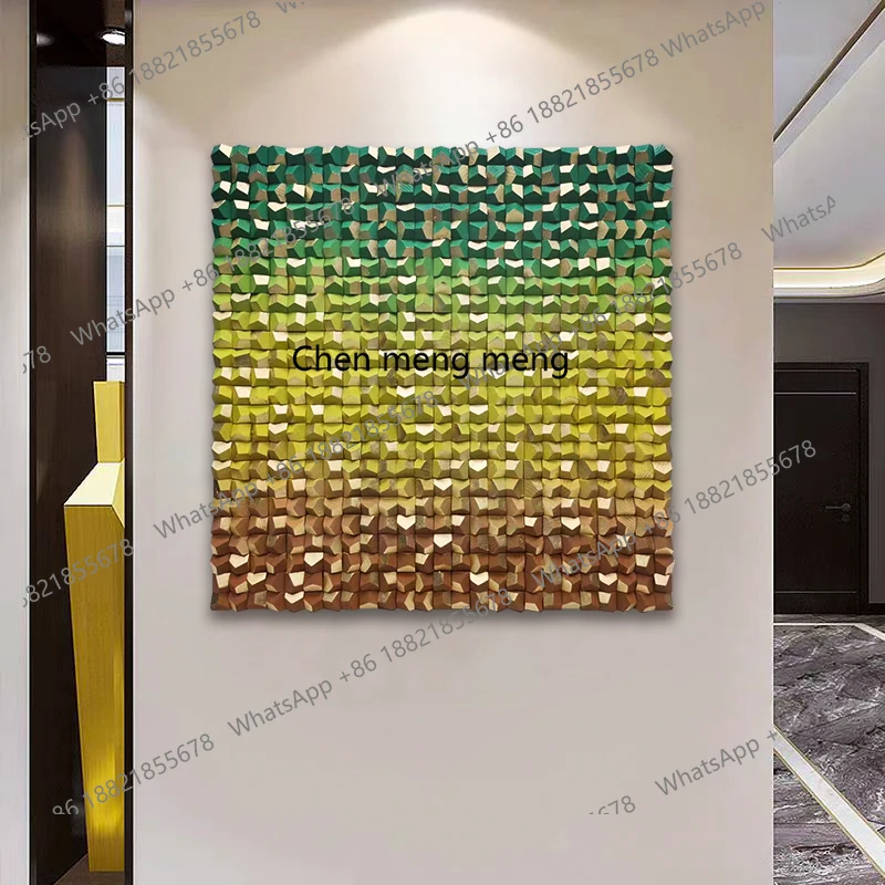 Modern simple living room decorative painting three-dimensional wooden block creative painting
Modern simple living room decorative painting three-dimensional wooden block creative painting
