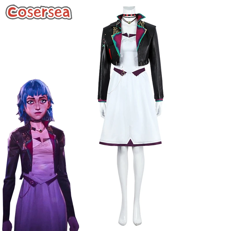 Cosersea LOL Arcane Season 2 Universe Jinx Cosplay Costume New Skin Game LOL Jinx Powder Dress White Uniform Cos Outfit Fullset
Cosersea LOL Arcane Season 2 Universe Jinx Cosplay Costume New Skin Game LOL Jinx Powder Dress White Uniform Cos Outfit Fullset