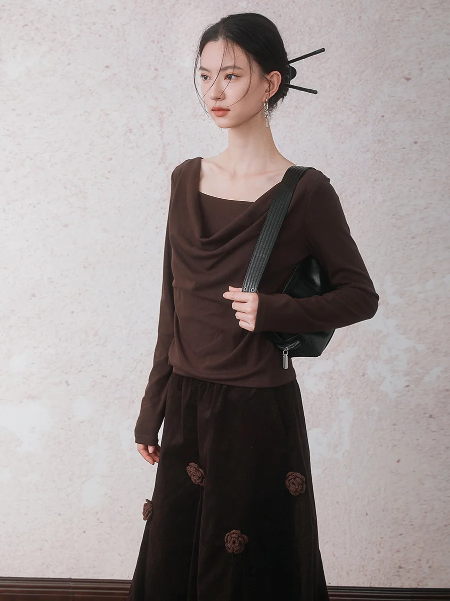 Осенняя футболка Cleanfit карамельного кофейного цвета с бисером, круглый базовый слой Ne Long Sve, женская простая версия-стойка
Осенняя футболка Cleanfit карамельного кофейного цвета с бисером, круглый базовый слой Ne Long Sve, женская простая версия-стойка