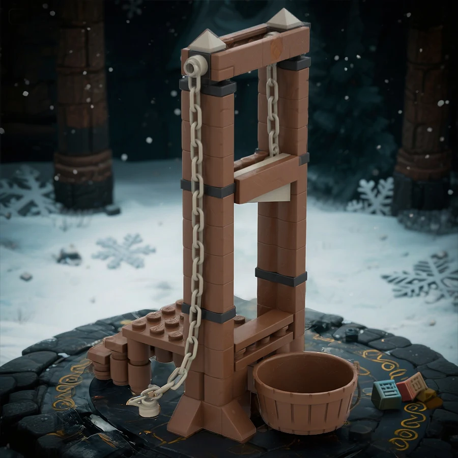 Конструктор из кирпичиков для энтузиастов MOC: Модель гильотины, средневековая европейская платформа для казней, развивающая игрушка-головоломка для мальчиков
Конструктор из кирпичиков для энтузиастов MOC: Модель гильотины, средневековая европейская платформа для казней, развивающая игрушка-головоломка для мальчиков