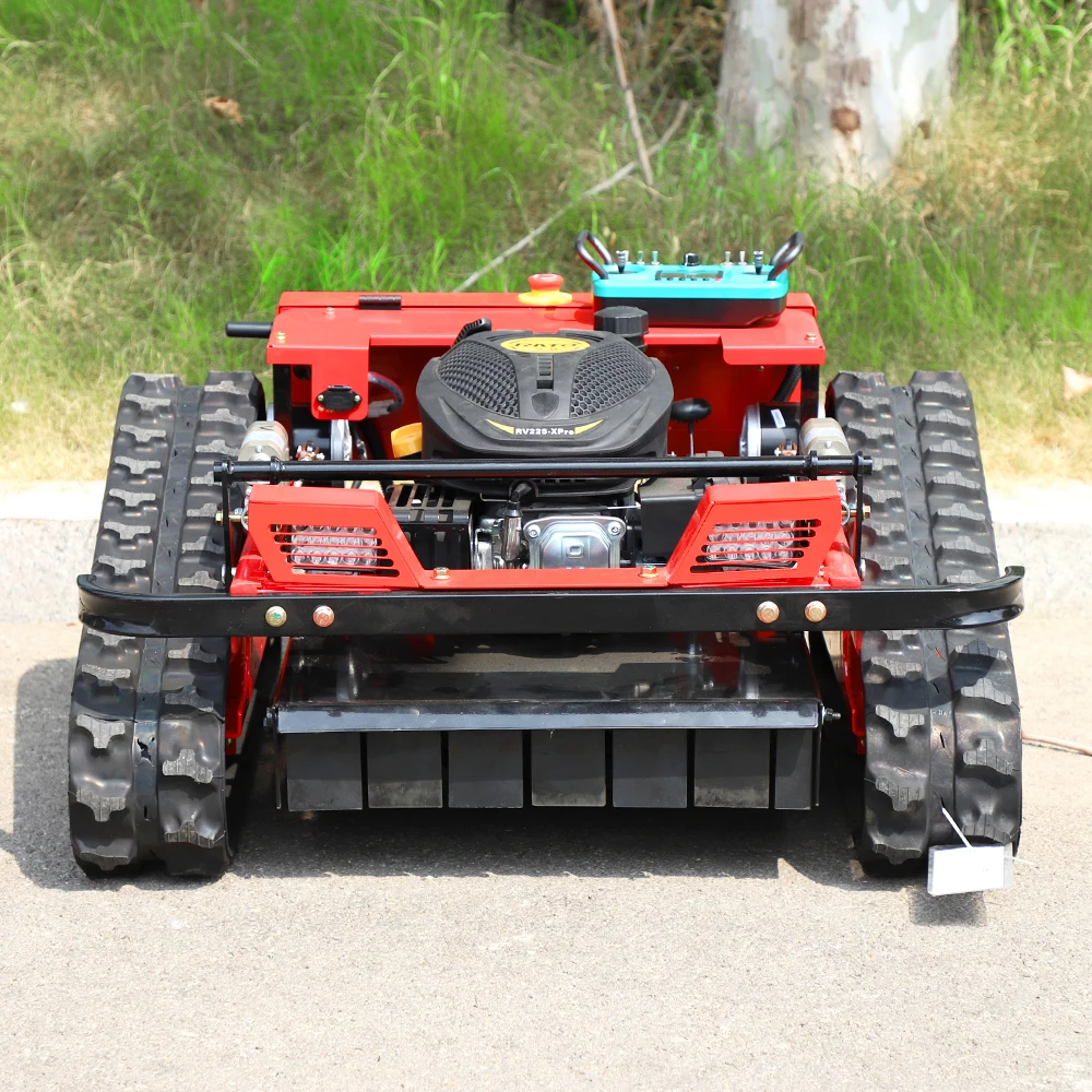 Remote Control Crawler Lawn Mower All Terrain Gasoline Robot Grass Cutter 50cm Cutting Width For Garden Farm Hillside Mowing
Remote Control Crawler Lawn Mower All Terrain Gasoline Robot Grass Cutter 50cm Cutting Width For Garden Farm Hillside Mowing