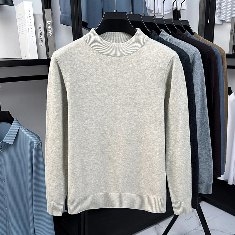 Light luxury men's knitted sweater high-quality classic solid color casual versatile pullover new soft comfort round neck top
Light luxury men's knitted sweater high-quality classic solid color casual versatile pullover new soft comfort round neck top
