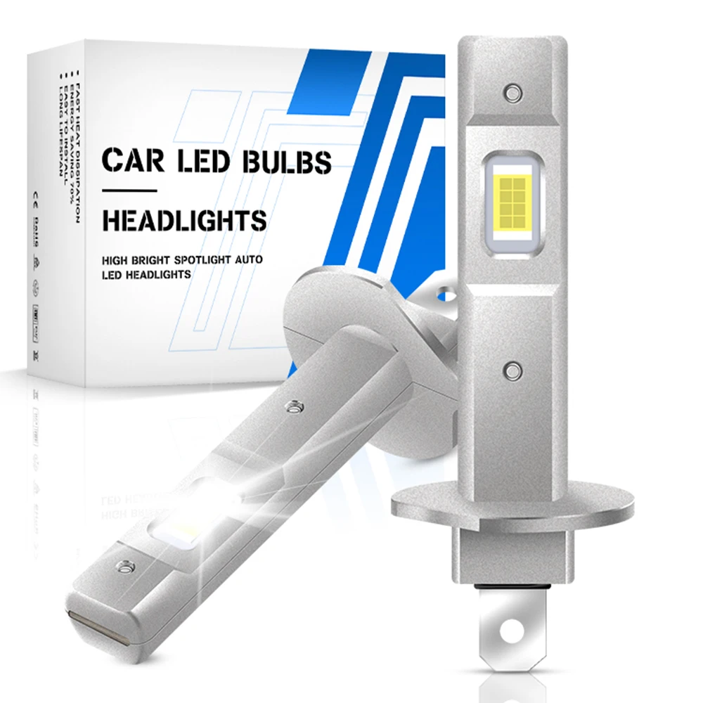 2x H1 LED Headlight Bulb Mini 55W 20000LM CSP for Car Headlamp Fanless Light Auto Diode Fog Lamps 12V 6000K Automobile Plug&Play
2x H1 LED Headlight Bulb Mini 55W 20000LM CSP for Car Headlamp Fanless Light Auto Diode Fog Lamps 12V 6000K Automobile Plug&Play
