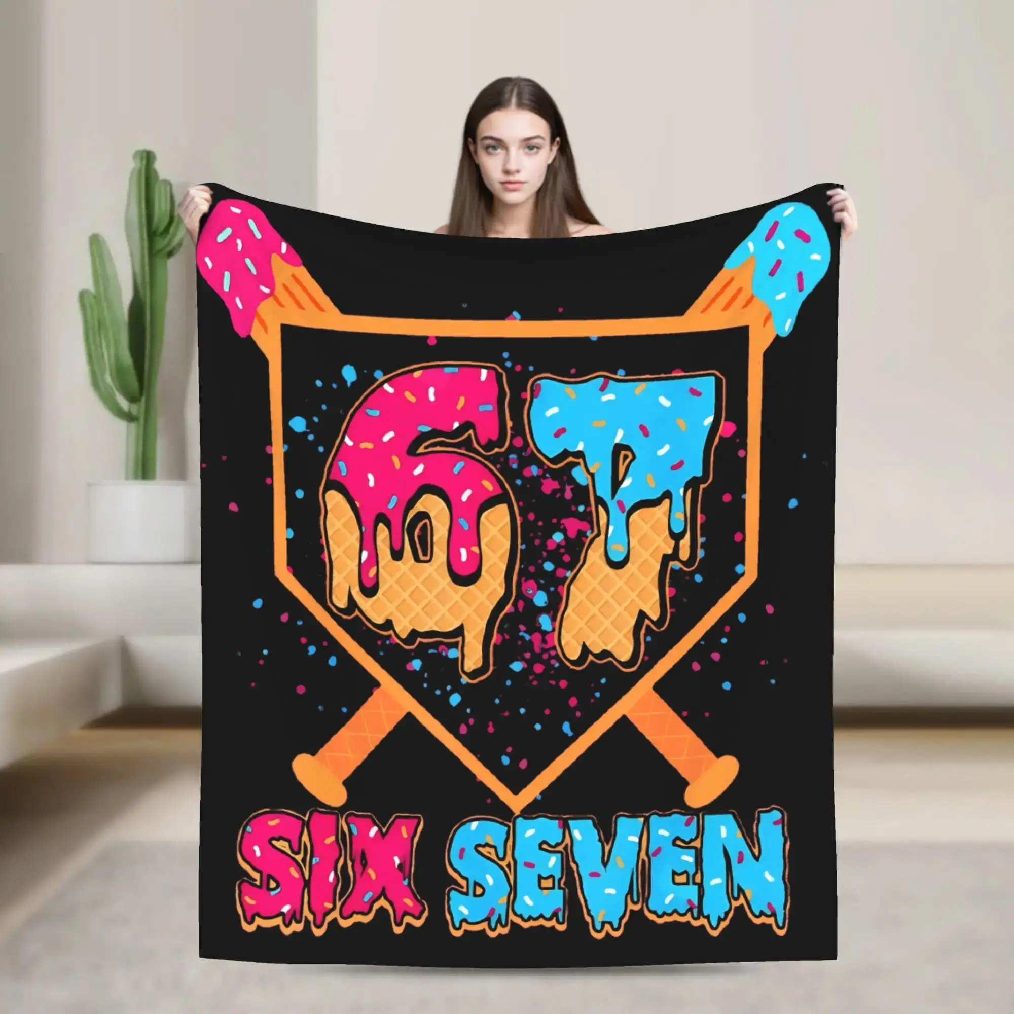 Забавное мемное мягкое одеяло с принтом «Six Seven Ice Cream Drip Baseball» для детей, домашнего декора, кровати, дивана, зимний плед
Забавное мемное мягкое одеяло с принтом «Six Seven Ice Cream Drip Baseball» для детей, домашнего декора, кровати, дивана, зимний плед