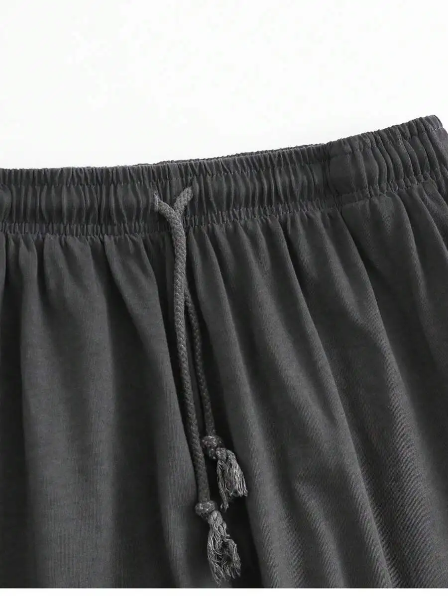 Mens Heavyweight Washed Drawstring Shorts Casual Elastic Waist Knee Length Baggy Shorts With Pockets
Mens Heavyweight Washed Drawstring Shorts Casual Elastic Waist Knee Length Baggy Shorts With Pockets