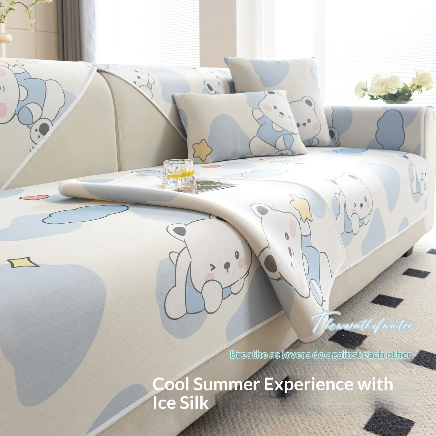 Cool Feeling Summer Sofa Cover Ice Silk Anti-slip Living Room Sofa Cushion Cool Doudou Anti-Cat Scratch Home Decor Sofa Seat
Cool Feeling Summer Sofa Cover Ice Silk Anti-slip Living Room Sofa Cushion Cool Doudou Anti-Cat Scratch Home Decor Sofa Seat