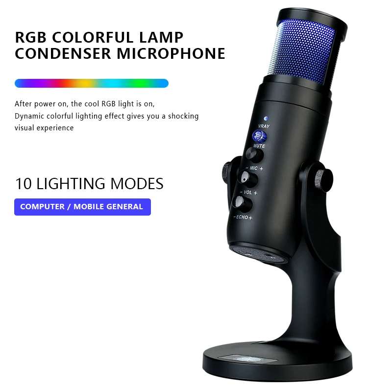 Wired Microphone with Holder Condenser Mic For Computer Laptop Recording Studio Gaming Microphone Stream Mikrofone Live Mikrofo
Wired Microphone with Holder Condenser Mic For Computer Laptop Recording Studio Gaming Microphone Stream Mikrofone Live Mikrofo