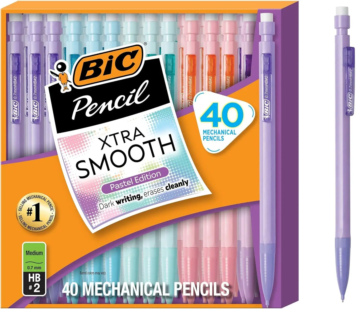 40-Count Refillable Mechanical Pencils with Erasers, 0.7mm Smooth Writing for Journaling & Planning
40-Count Refillable Mechanical Pencils with Erasers, 0.7mm Smooth Writing for Journaling & Planning