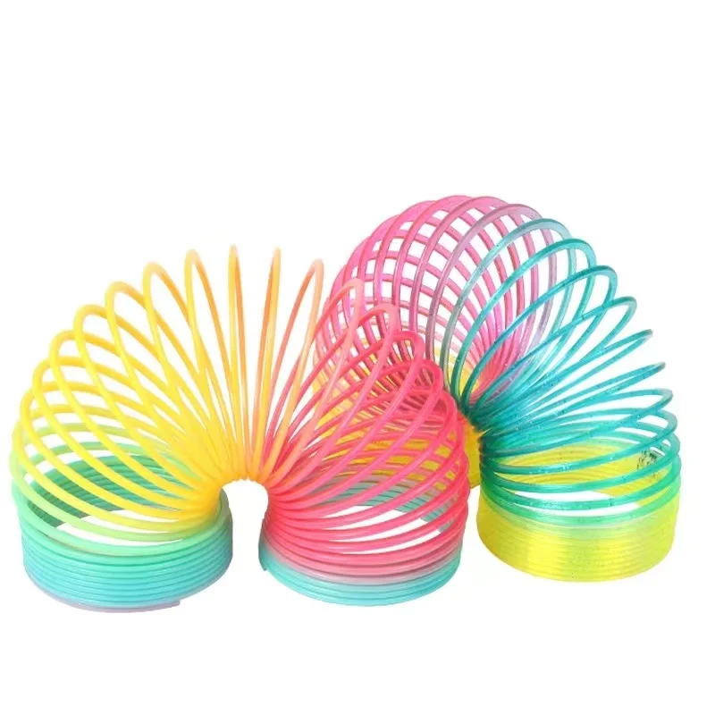 Colorful Rainbow Circle Fun Magic Long Plastic Spring Loop Toy 15/30cm Early Development Education Folding Children's Creativity
Colorful Rainbow Circle Fun Magic Long Plastic Spring Loop Toy 15/30cm Early Development Education Folding Children's Creativity