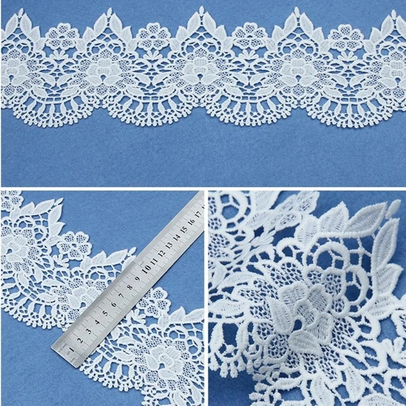 R1WE White Lace Ribbon Width10cm/3.94in Lace Trims Cream Lace Assorted Flower Pattern for Sewing Crafts Jacquard Decoration
R1WE White Lace Ribbon Width10cm/3.94in Lace Trims Cream Lace Assorted Flower Pattern for Sewing Crafts Jacquard Decoration