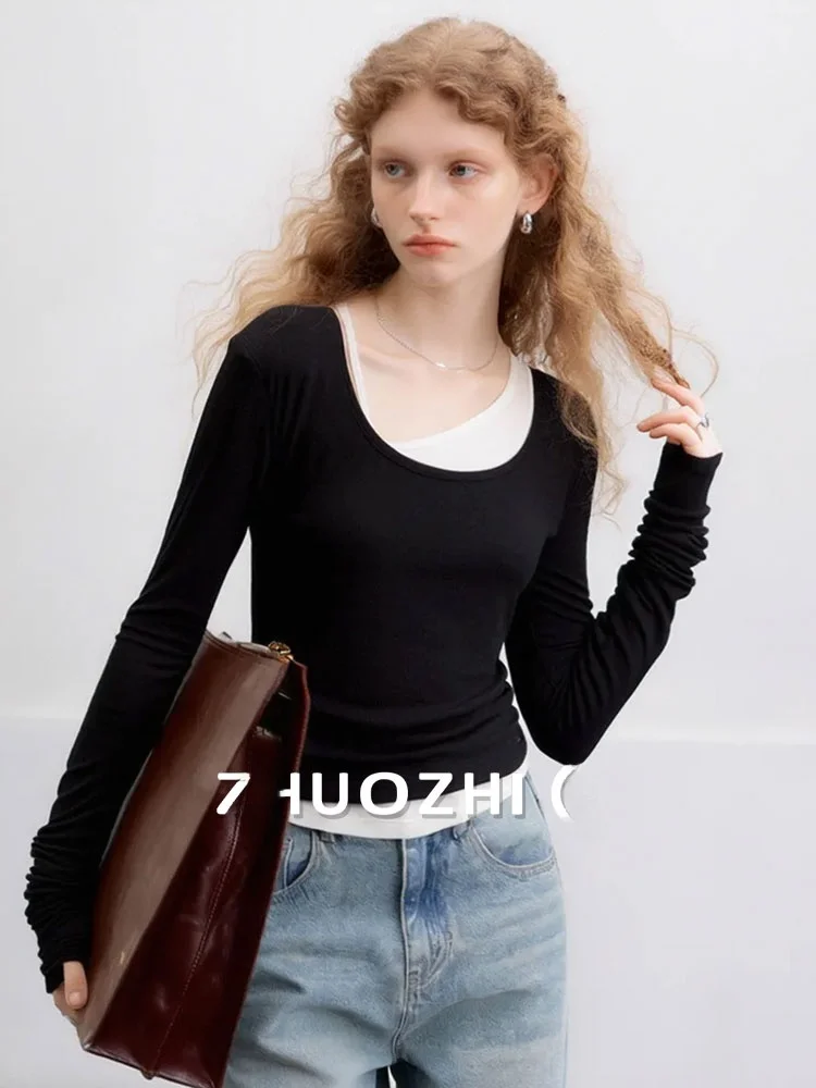 Zhuo Chi Pure Color Asymmetric Vest T-Shirt Set Spring 2026 New Miu Series Color Collision Two-Piece Set Casual French Style
Zhuo Chi Pure Color Asymmetric Vest T-Shirt Set Spring 2026 New Miu Series Color Collision Two-Piece Set Casual French Style