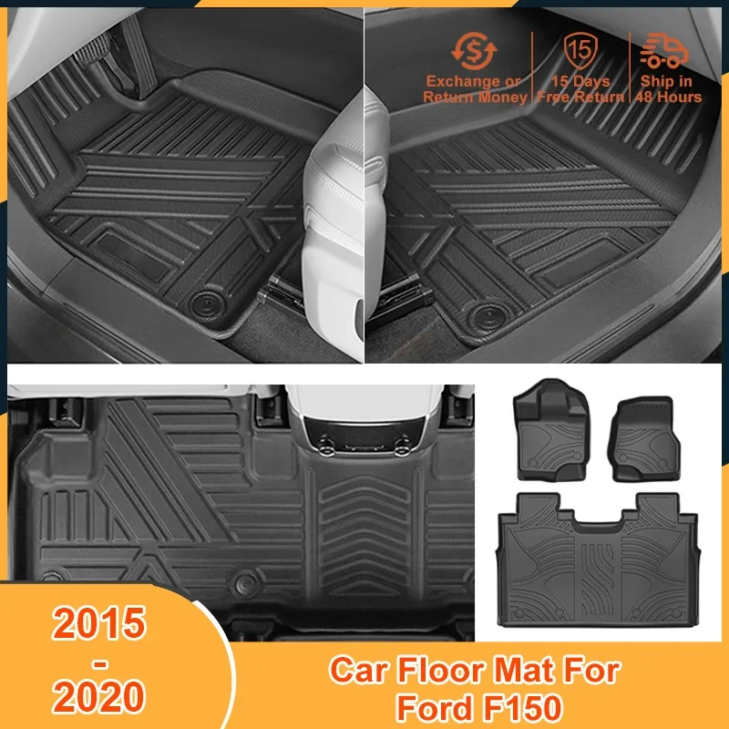 2015-2020 for Ford F-150 F150 2015 2016 2017 2018 2019 2020 Accessories Floor Mats Scratch Non-Slip Waterproof Foot Pad Cover
2015-2020 for Ford F-150 F150 2015 2016 2017 2018 2019 2020 Accessories Floor Mats Scratch Non-Slip Waterproof Foot Pad Cover