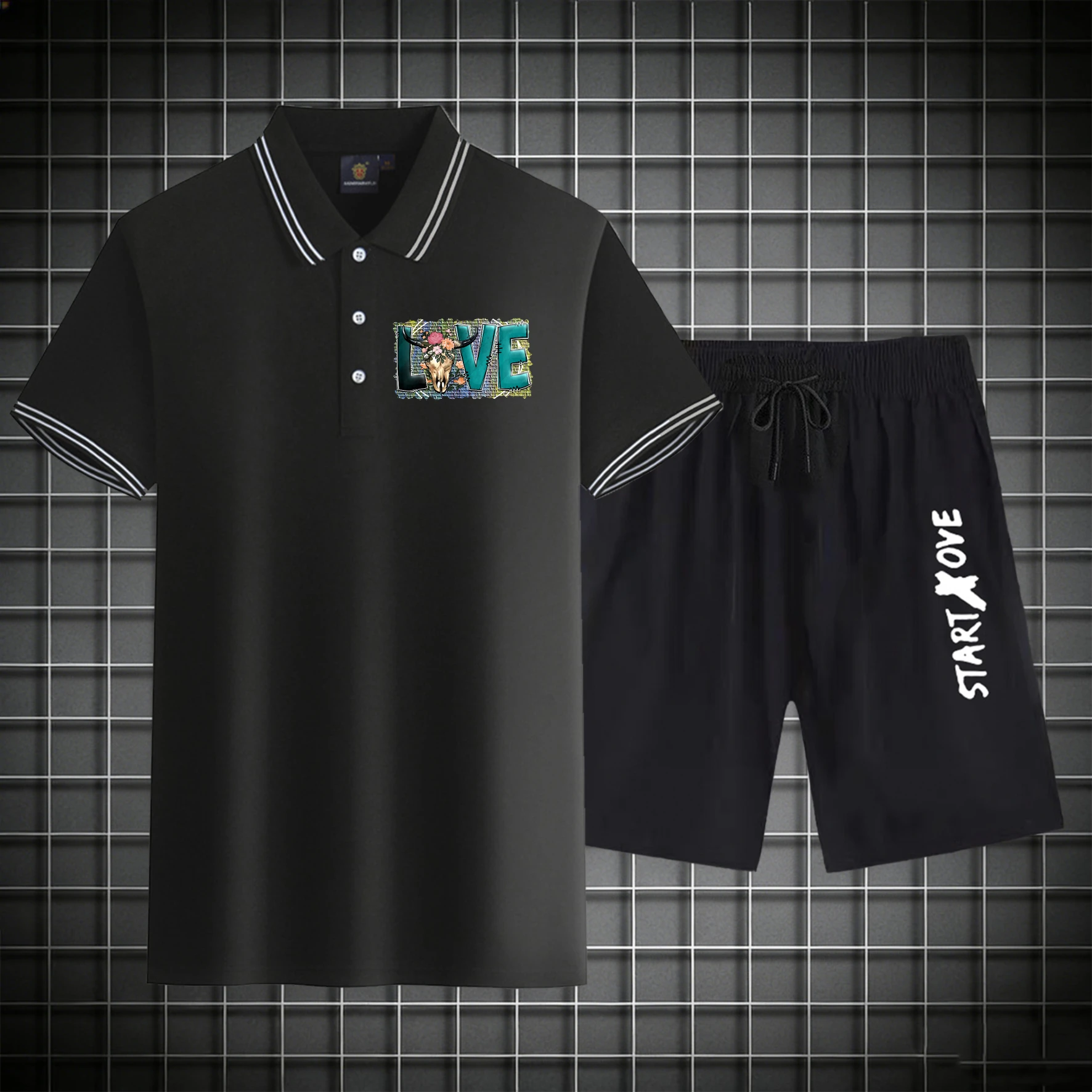 men's Polos sets 2026 Summer sweat suit Graphic tracksuit for man Polyester drip clothing Short sleeve Printed Suit for man
men's Polos sets 2026 Summer sweat suit Graphic tracksuit for man Polyester drip clothing Short sleeve Printed Suit for man