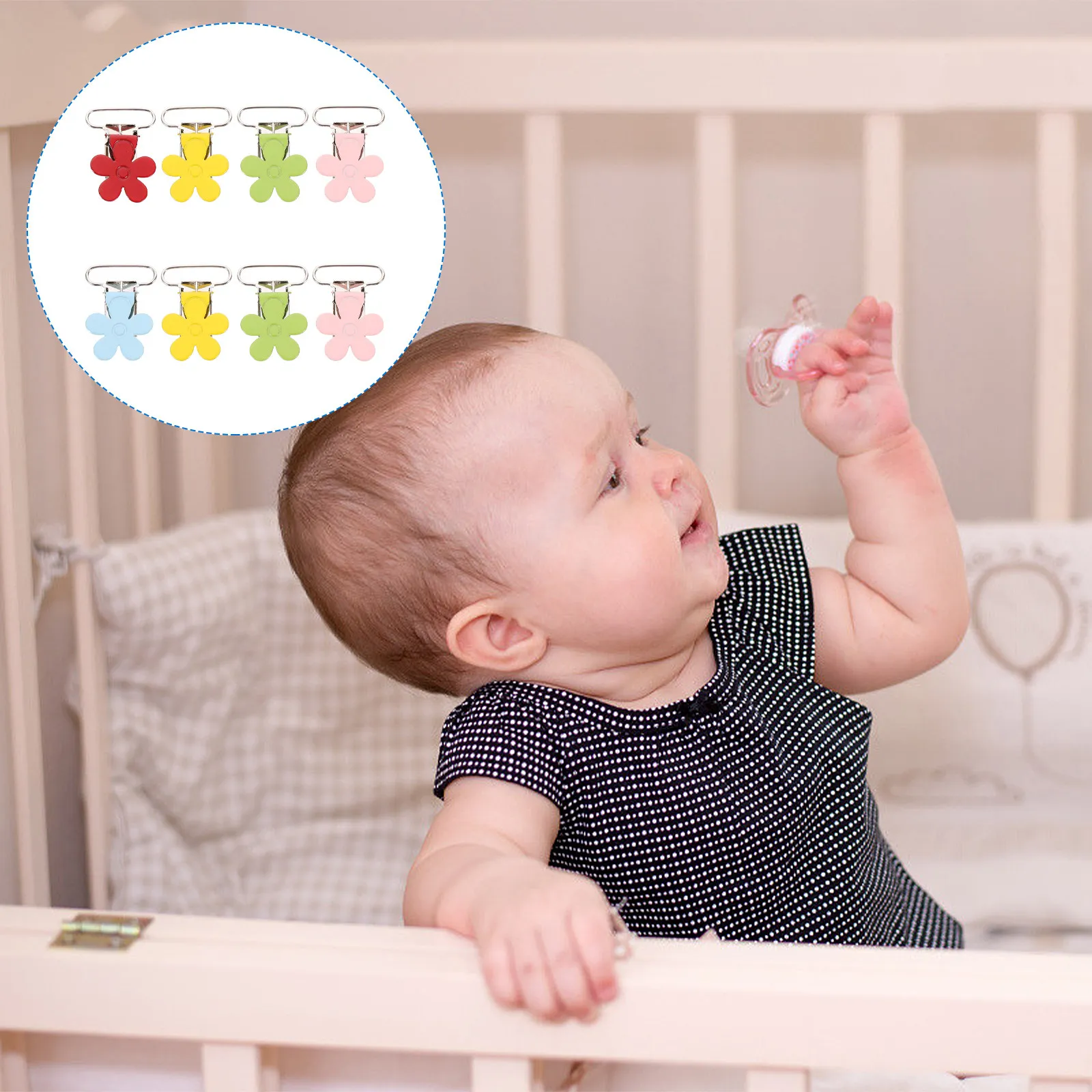 8 шт. зажимов-держателей для сосок в форме сливы, прочные железные клипсы для прорезывателей, пустышек, варежек, одежды, для рукоделия
8 шт. зажимов-держателей для сосок в форме сливы, прочные железные клипсы для прорезывателей, пустышек, варежек, одежды, для рукоделия