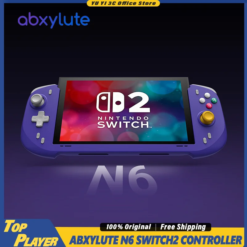Abxylute N6 Switch 2 Integrated Direct Plug Controller Grip Native Protocol Vibration Motion Control Ergonomic Black For Gamers
Abxylute N6 Switch 2 Integrated Direct Plug Controller Grip Native Protocol Vibration Motion Control Ergonomic Black For Gamers