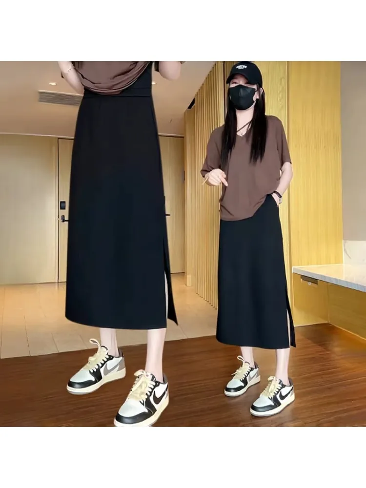 High Waist A-Line Midi Skirt Black Asymmetrical Hem Commute Style Casual Wear Summer New plus Size Women's Fashion Skirts
High Waist A-Line Midi Skirt Black Asymmetrical Hem Commute Style Casual Wear Summer New plus Size Women's Fashion Skirts
