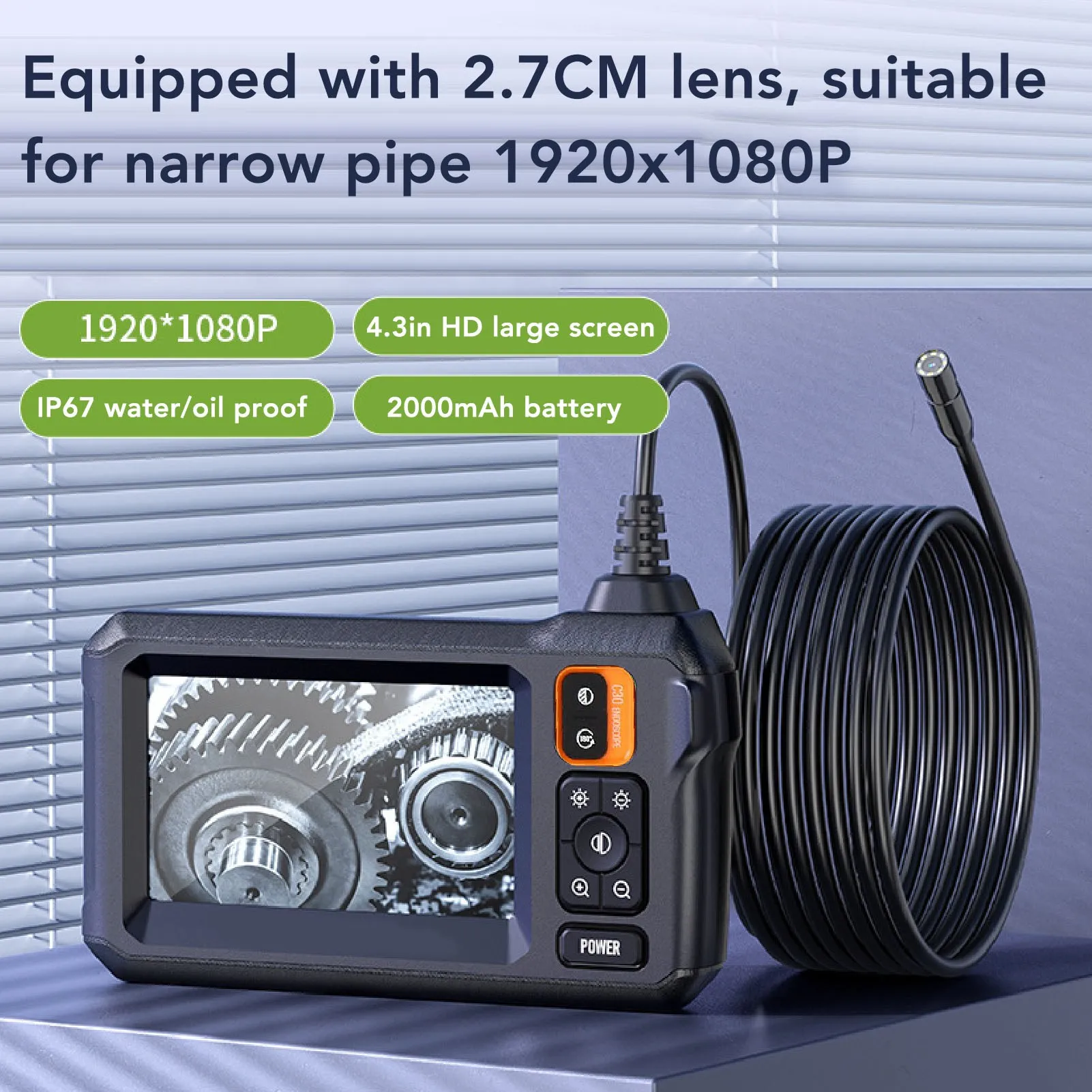 1080P HD Inspection Camera Endoscope Camera with Light IP67 Proof 1080P HD Sewer Inspection Snake Industrial Borescope
1080P HD Inspection Camera Endoscope Camera with Light IP67 Proof 1080P HD Sewer Inspection Snake Industrial Borescope