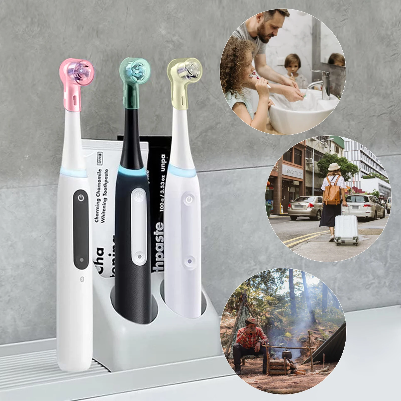 Toothbrush Dustproof Covers Caps Compatible with Braun Oral B Replacement Heads & iO Series Electric Toothbrush Head Protector
Toothbrush Dustproof Covers Caps Compatible with Braun Oral B Replacement Heads & iO Series Electric Toothbrush Head Protector