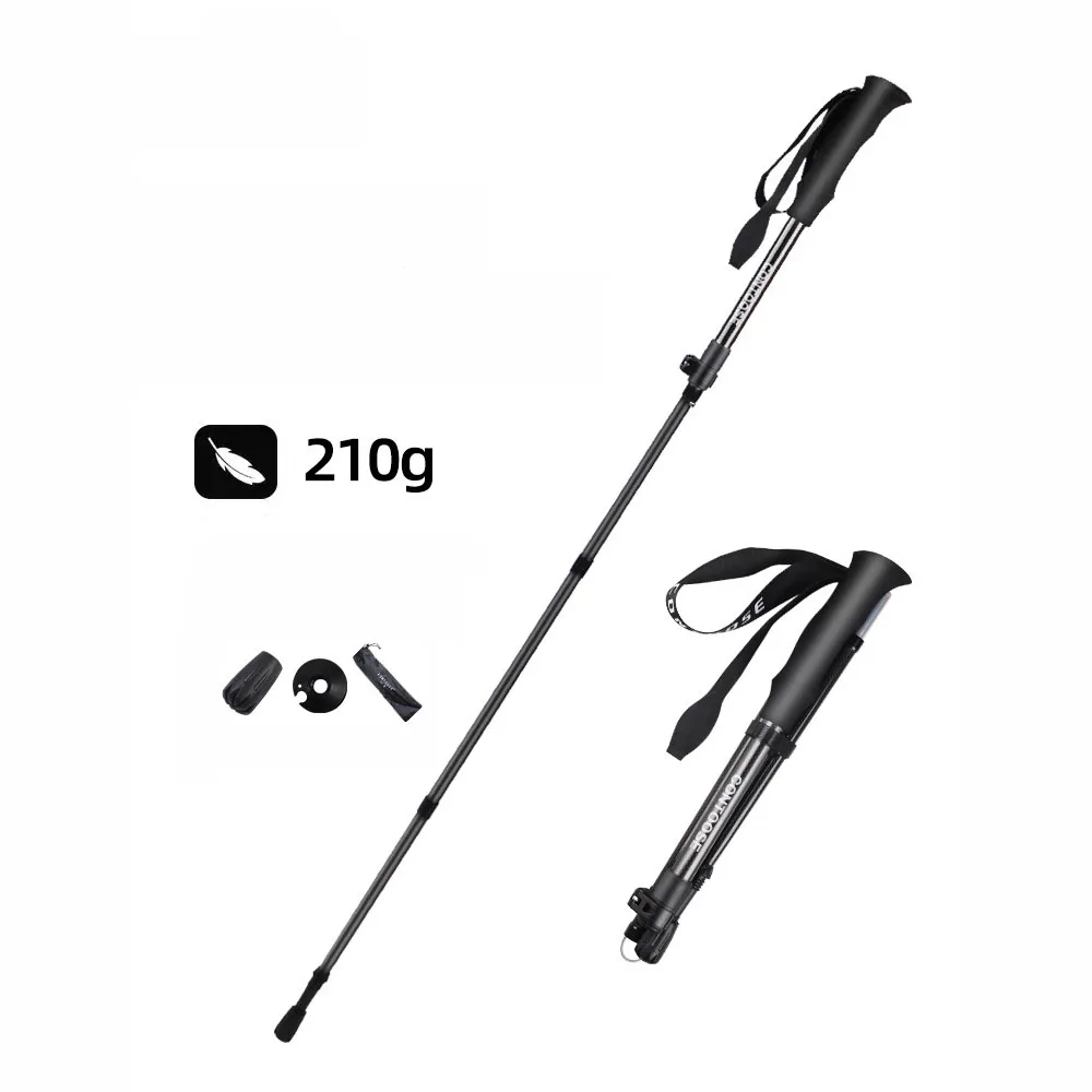 3K Carbon Fiber Foldable Trekking Poles - Ultralight Shockproof Hiking Walking Sticks For Backpacking Gear Equipment Only 210g
3K Carbon Fiber Foldable Trekking Poles - Ultralight Shockproof Hiking Walking Sticks For Backpacking Gear Equipment Only 210g