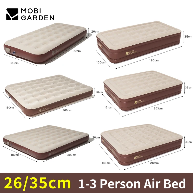 MOBI GARDEN надувная кровать для 1-3 человек, утолщенный складной спальный коврик 26/35 см со встроенным насосом, ПВХ, домашний надувной матрас для кемпинга
MOBI GARDEN надувная кровать для 1-3 человек, утолщенный складной спальный коврик 26/35 см со встроенным насосом, ПВХ, домашний надувной матрас для кемпинга