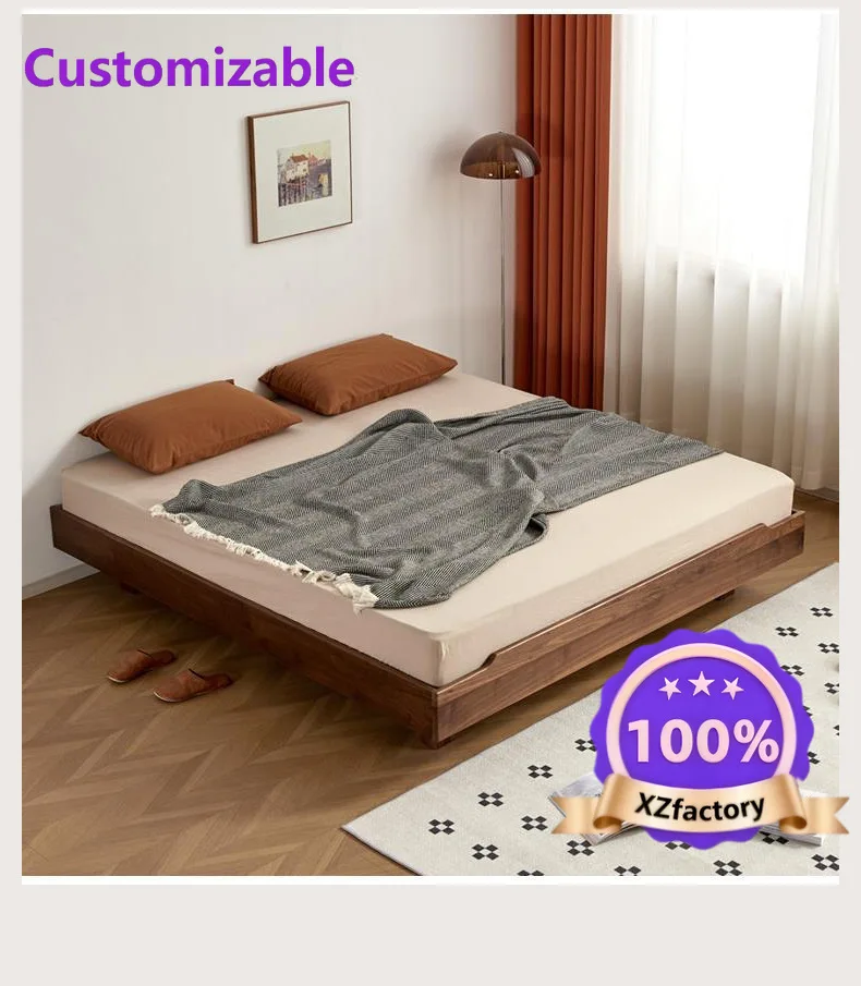 Factory Direct 2026 Top Cama de nogal negro de América del Norte, minimalismo moderno, tatami nórdico japonés, cama de madera ma
Factory Direct 2026 Top Cama de nogal negro de América del Norte, minimalismo moderno, tatami nórdico japonés, cama de madera ma