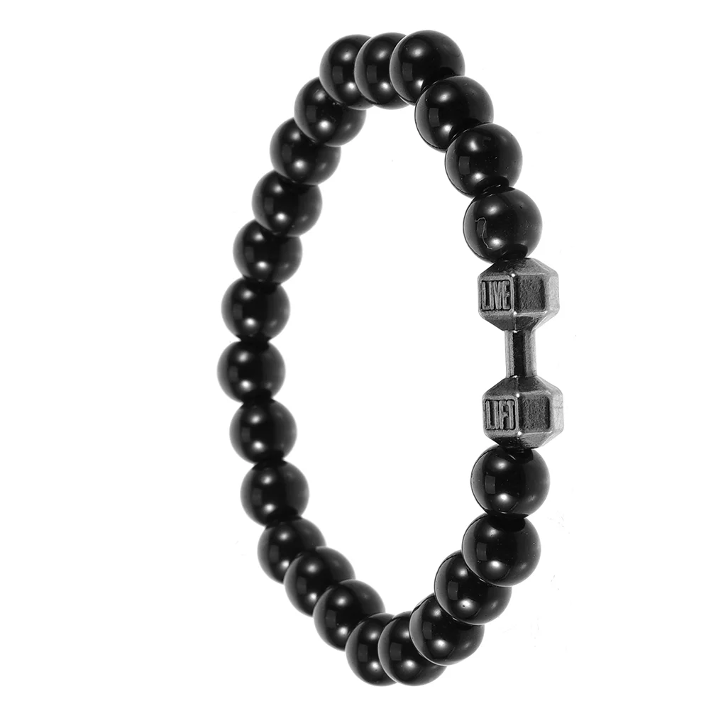 Dumbbell Bracelet Racks Charm Hangers Gym Mens Black Beaded Bracelets for Beads Round Man
Dumbbell Bracelet Racks Charm Hangers Gym Mens Black Beaded Bracelets for Beads Round Man