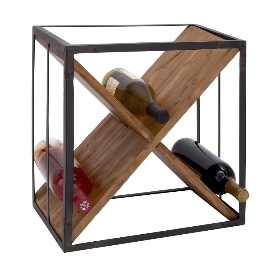 9Bottle Black Wine Rack for Home Bar or Kitchen Storage 15 x 16 Modern Wooden Design with Elegant Black Finish Perfect for Wine
9Bottle Black Wine Rack for Home Bar or Kitchen Storage 15 x 16 Modern Wooden Design with Elegant Black Finish Perfect for Wine