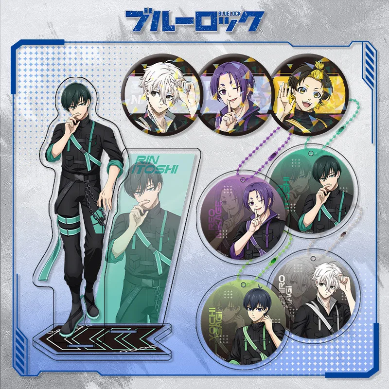 3pcs Blue Lock ACG Decoration 16cm Rin Acrylic Stand 6cm Nigi Circular Pendant 5.8cm Reo Metal Glass-film Badge Collectible Toys
3pcs Blue Lock ACG Decoration 16cm Rin Acrylic Stand 6cm Nigi Circular Pendant 5.8cm Reo Metal Glass-film Badge Collectible Toys