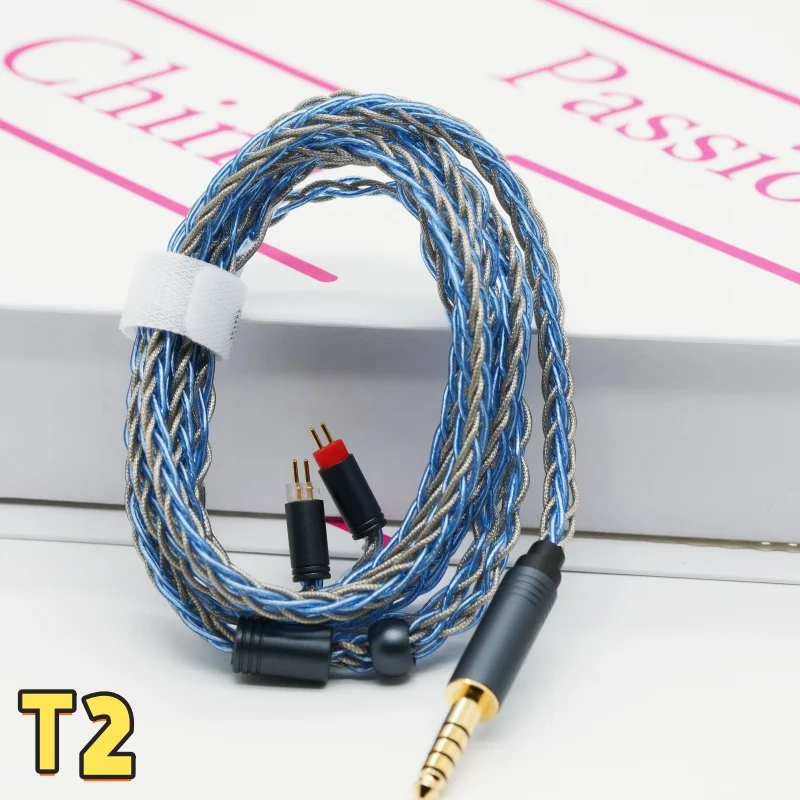XINHS HIFI T2 8-Core Gray Braided Earphone IEM Cable - OCC Silver Plated HiFi Audio Cable For Delci Explorer DaVinci Himalaya
XINHS HIFI T2 8-Core Gray Braided Earphone IEM Cable - OCC Silver Plated HiFi Audio Cable For Delci Explorer DaVinci Himalaya