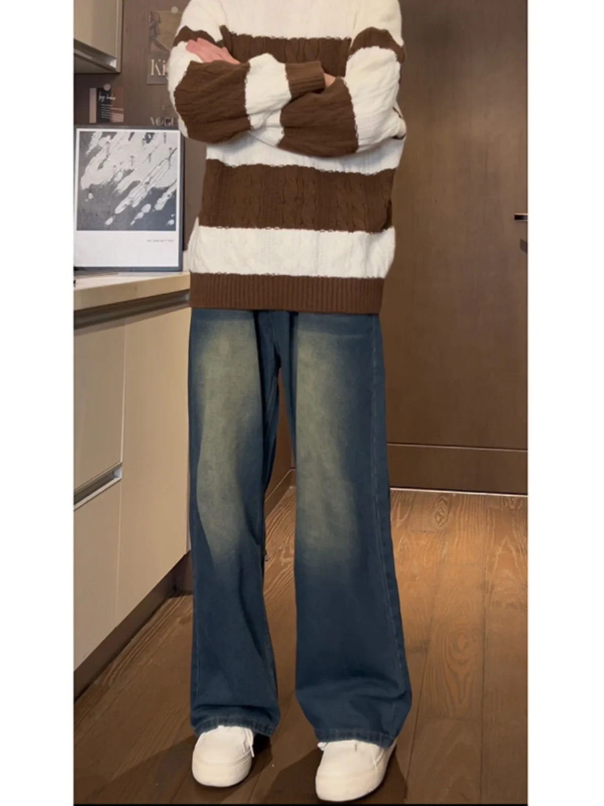 Retro Wa Blue Men's Jeans Straight Leg Wide Leg Pants Spring Autumn High Street Vibe Sle Casual Comfortable Wear Resistant
Retro Wa Blue Men's Jeans Straight Leg Wide Leg Pants Spring Autumn High Street Vibe Sle Casual Comfortable Wear Resistant