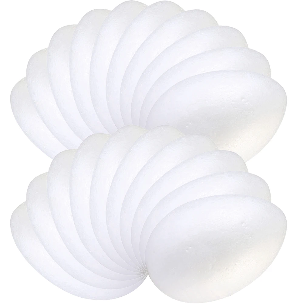 20 Pcs White Blank for Painting DIY Foams Eggs Crafts Easter Blank Eggs Decor Festival Ornaments Handmade Projects
20 Pcs White Blank for Painting DIY Foams Eggs Crafts Easter Blank Eggs Decor Festival Ornaments Handmade Projects