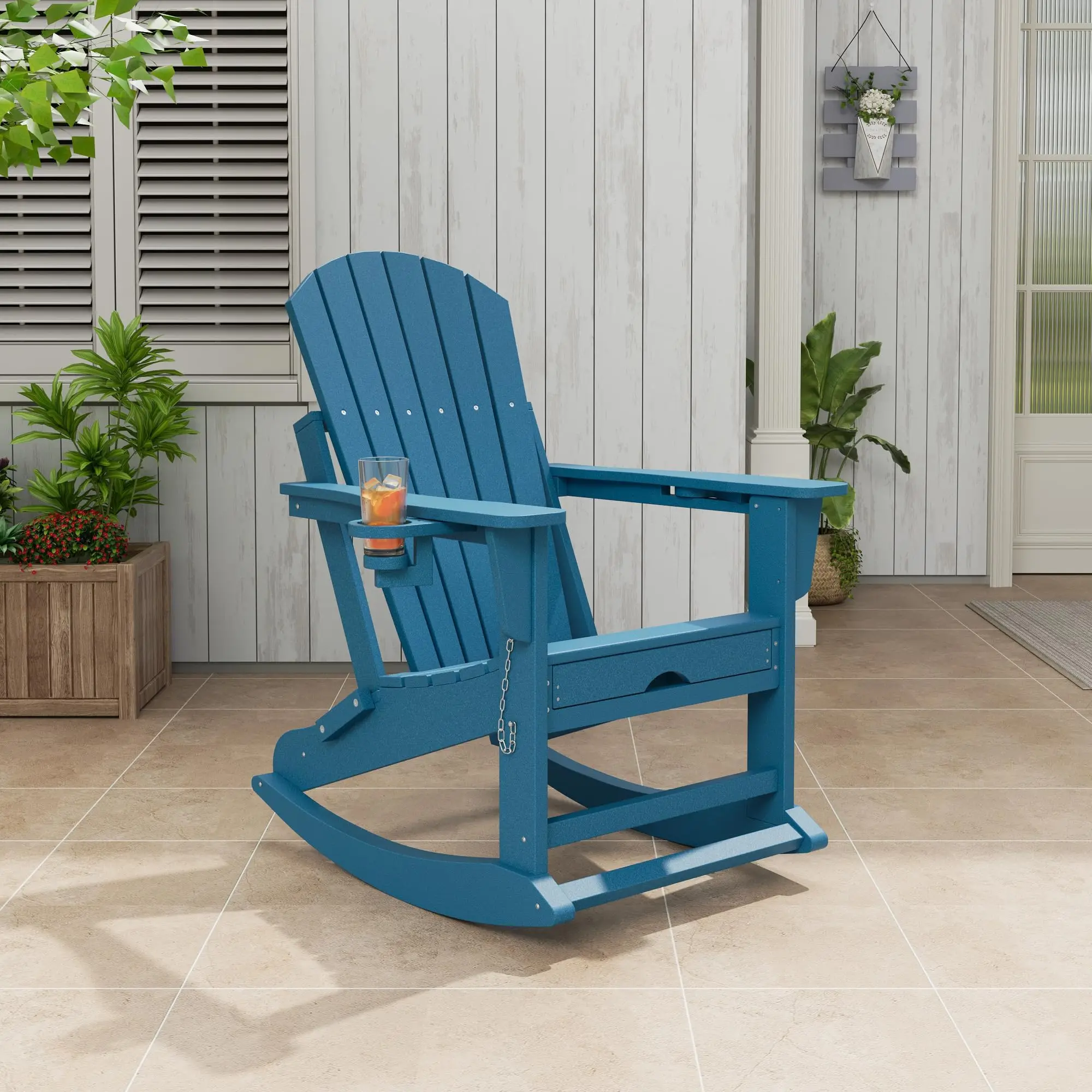 Кресло-качалка Adirondack 4-в-1, всепогодное складное кресло из HDPE с выдвижными подставками для ног и подстаканниками, уличное кресло для террасы и патио
Кресло-качалка Adirondack 4-в-1, всепогодное складное кресло из HDPE с выдвижными подставками для ног и подстаканниками, уличное кресло для террасы и патио