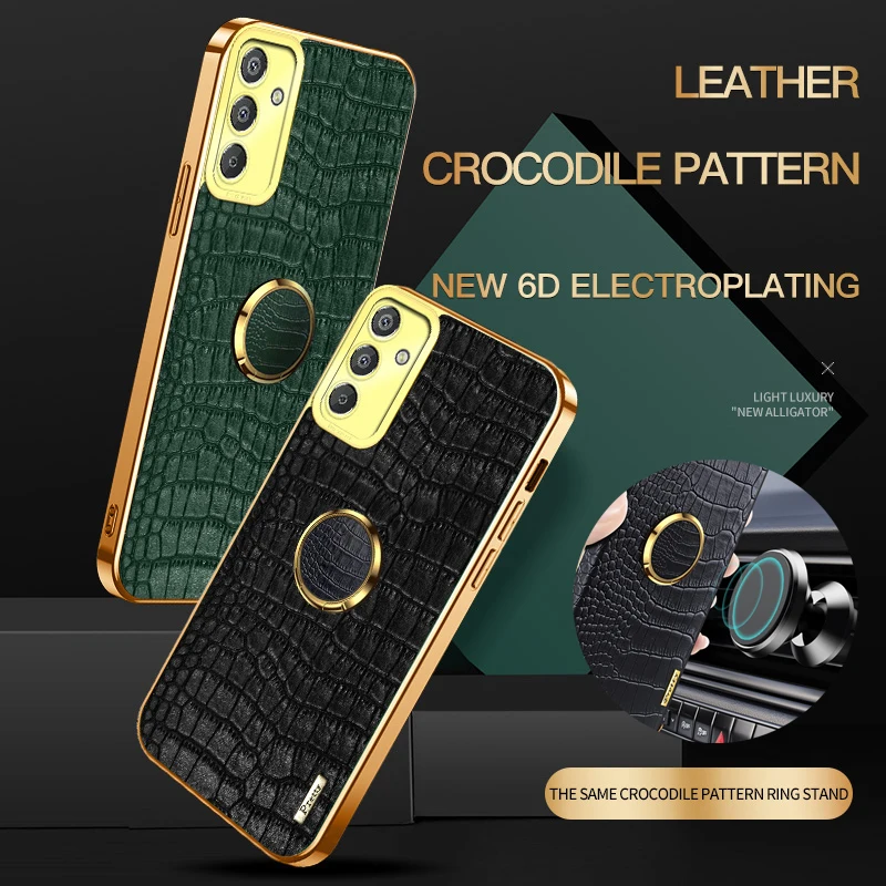 Crocodile PU Leather Silicone Case for Samsung Galaxy M13 4G M15 M52 M53 M54 M14 5G Magnetic Ring Holder Soft Cover Phone Cases
Crocodile PU Leather Silicone Case for Samsung Galaxy M13 4G M15 M52 M53 M54 M14 5G Magnetic Ring Holder Soft Cover Phone Cases