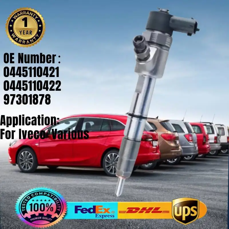 Fuel Injector 0445110421 0445110422 97301878 Common Rail Injector for Iveco Various Diesel Engine
Fuel Injector 0445110421 0445110422 97301878 Common Rail Injector for Iveco Various Diesel Engine