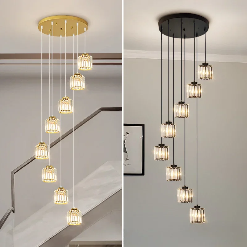 Modern Crystal Staircase Rotating Chandeliers Room Indoor Lighting Ceiling Lamp Led Chandeliers The Living Room Indoor Lighting
Modern Crystal Staircase Rotating Chandeliers Room Indoor Lighting Ceiling Lamp Led Chandeliers The Living Room Indoor Lighting
