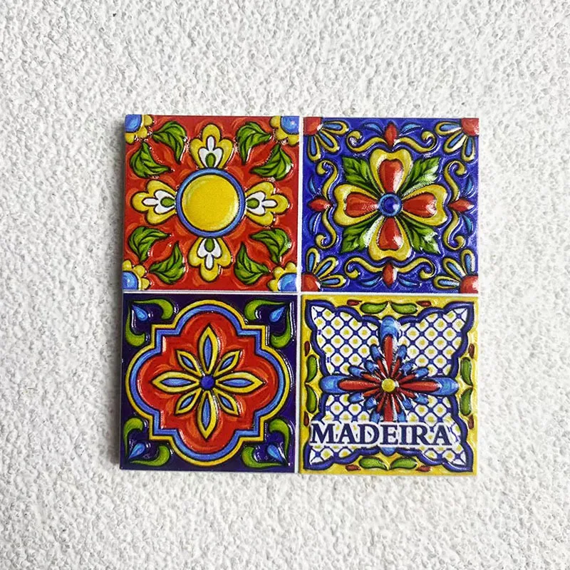 Portugal Madeira Travel Souvenir Creative Tile Decoration 3D Hand-painted Fridge Magnets Gift
Portugal Madeira Travel Souvenir Creative Tile Decoration 3D Hand-painted Fridge Magnets Gift