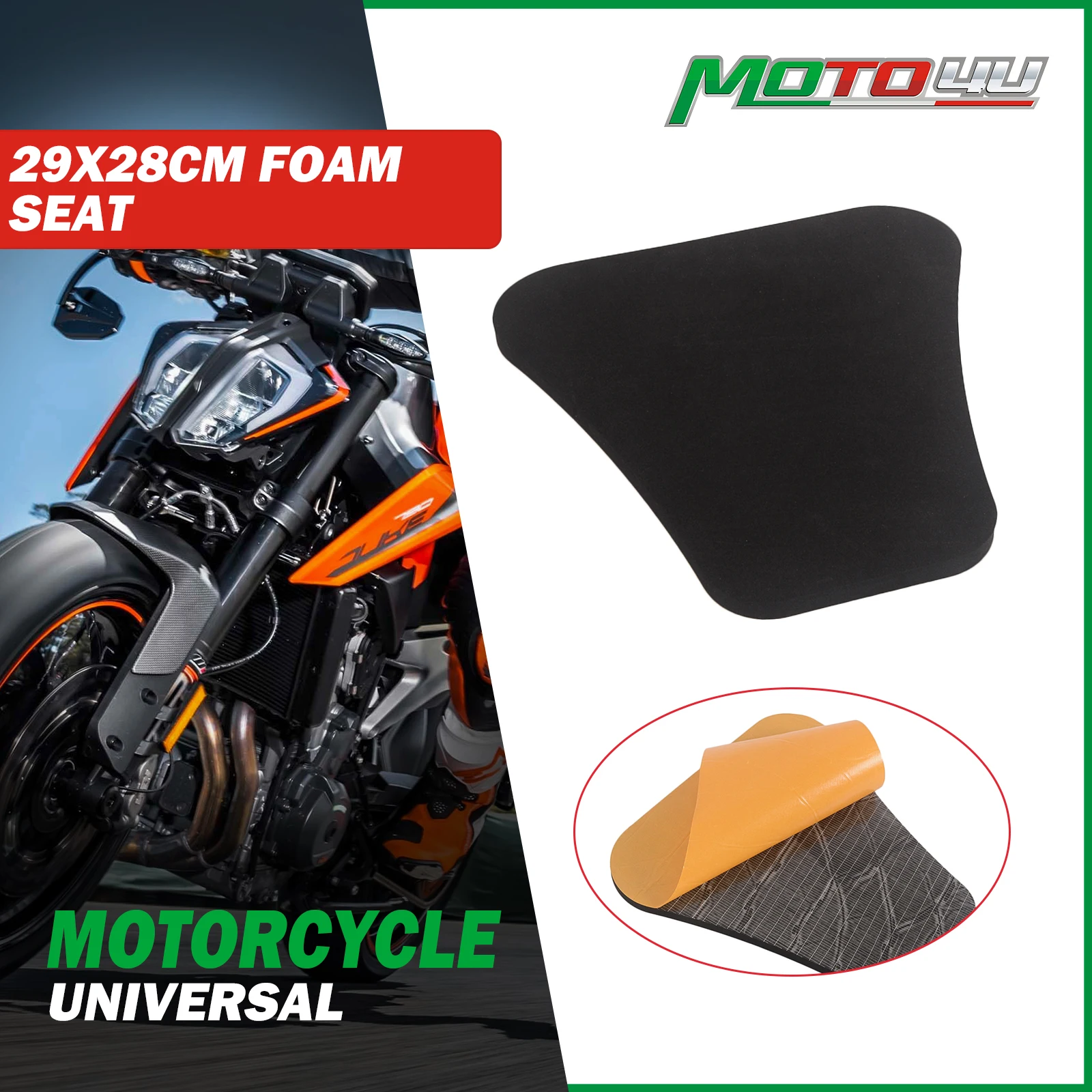 New Shapes 29x28CM Universal Motorcycle Foam Seat Cover Race Fairing Seats Pad 12mm Adhesive Racing Parts
New Shapes 29x28CM Universal Motorcycle Foam Seat Cover Race Fairing Seats Pad 12mm Adhesive Racing Parts