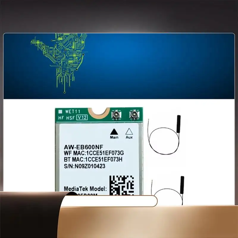 MTK7925 Wi-Fi7 трехдиапазонная беспроводная сетевая карта Wi-Fi 2,4G/5G/6Ghz сетевой беспроводной адаптер для Win10/Win11-N35R
MTK7925 Wi-Fi7 трехдиапазонная беспроводная сетевая карта Wi-Fi 2,4G/5G/6Ghz сетевой беспроводной адаптер для Win10/Win11-N35R