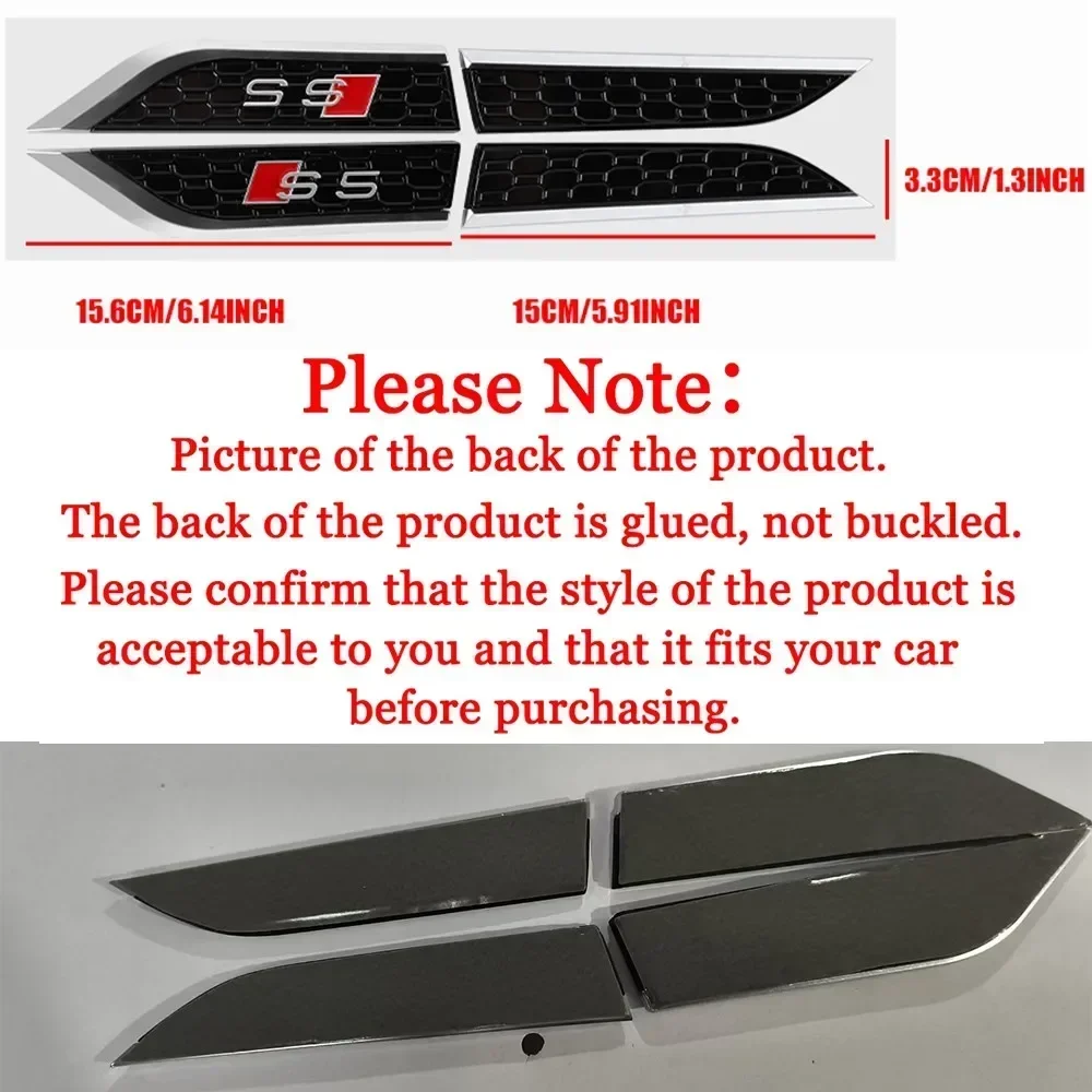 Hub Caps 2pcs Car Fender Side Wing Emblem Sticker Auto Accessories For AUDI SLINE S5 RS5 ABT Badge Automobiles Body Decoration A
Hub Caps 2pcs Car Fender Side Wing Emblem Sticker Auto Accessories For AUDI SLINE S5 RS5 ABT Badge Automobiles Body Decoration A